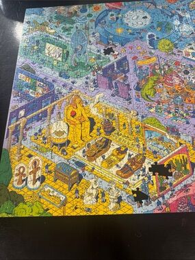 Colorful Illustrated Jigsaw Puzzle - Not complete!
